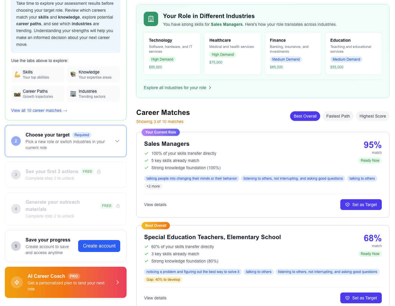 AI Generated Job Recommendations